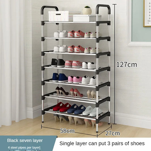 Multi-Layer Dustproof Shoe Rack – Space-Saving Storage Cabinet for Living Room