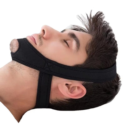 Neoprene Anti-Snore Chin Strap Belt – Adjustable Sleep Support for Apnea Relief