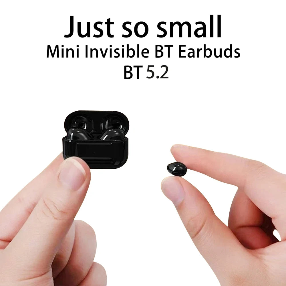 Invisible Mini Bluetooth Earphones – TWS Wireless Sleep Earbuds with HD Call & Noise Reduction