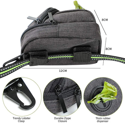 Portable Pet Dog Treat Pouch & Poop Dispenser – Multifunctional Training Bag for Outdoor Travel