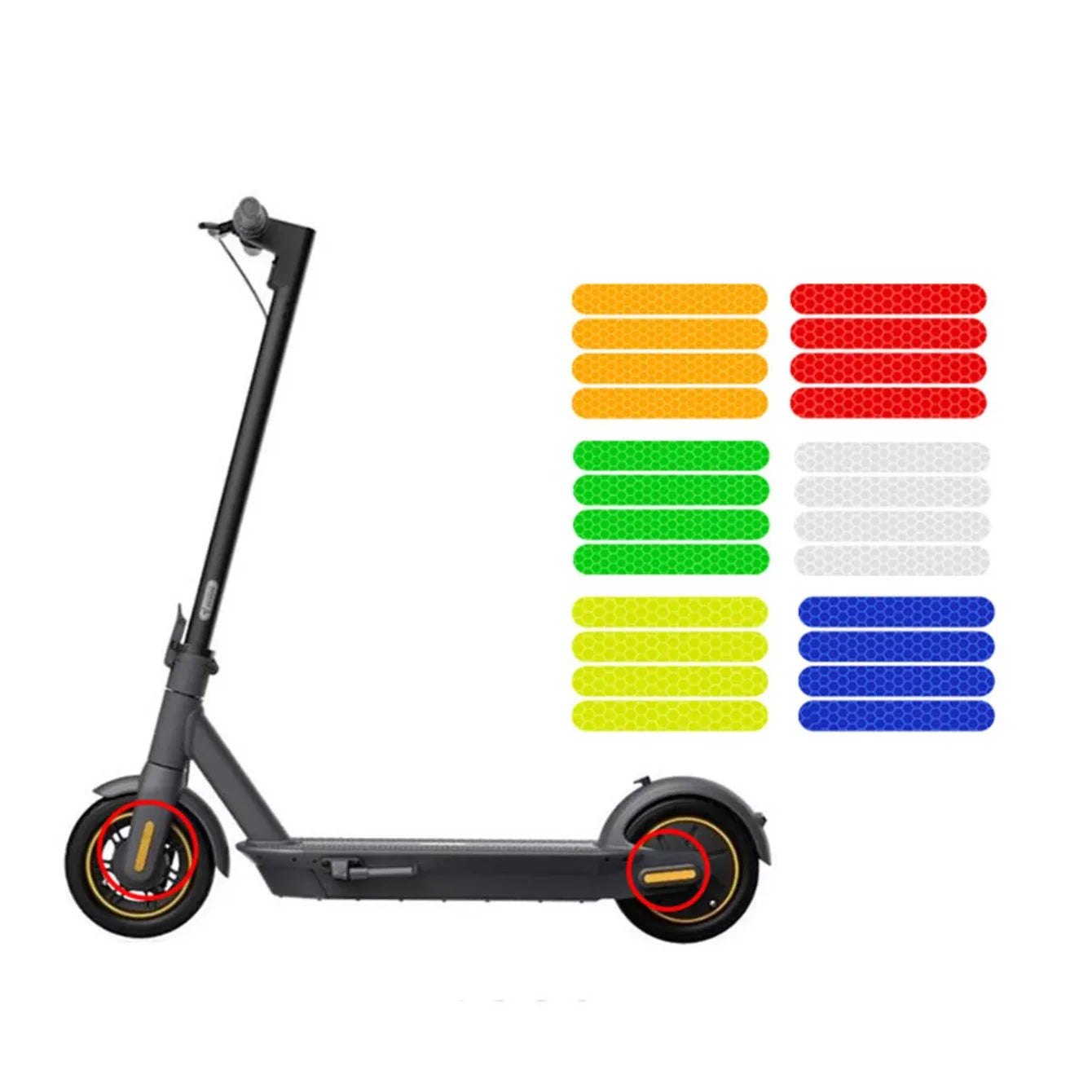 Electric Scooter Reflective Stickers – Night Safety Stickers for Enhanced Visibility