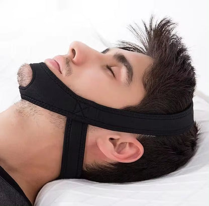 Neoprene Anti-Snore Chin Strap Belt – Adjustable Sleep Support for Apnea Relief