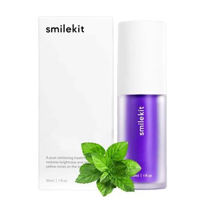 V34 SmileKit Purple Whitening Toothpaste – Stain Removal & Teeth Brightening Care (30ml)