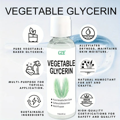 Vegetable Glycerin, 100% Pure, Versatile Skin Care, Softening and Moisturizing, Multi-Purpose and VERSATILE SKIN CARE