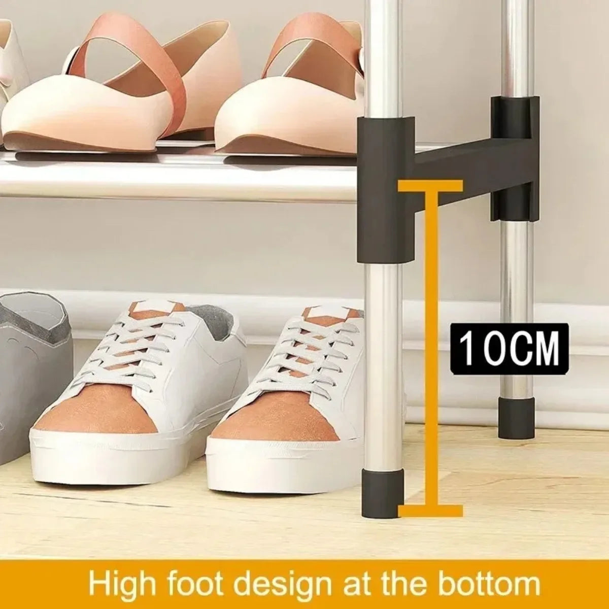 Multi-Layer Dustproof Shoe Rack – Space-Saving Storage Cabinet for Living Room