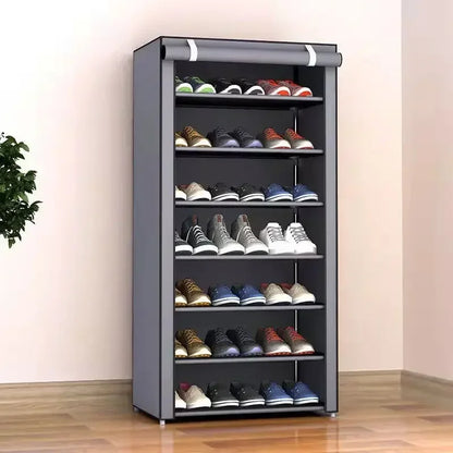 Dustproof Shoe Storage Rack Organizer – Multilayer Nonwoven Cabinet for Space-Saving Home Storage