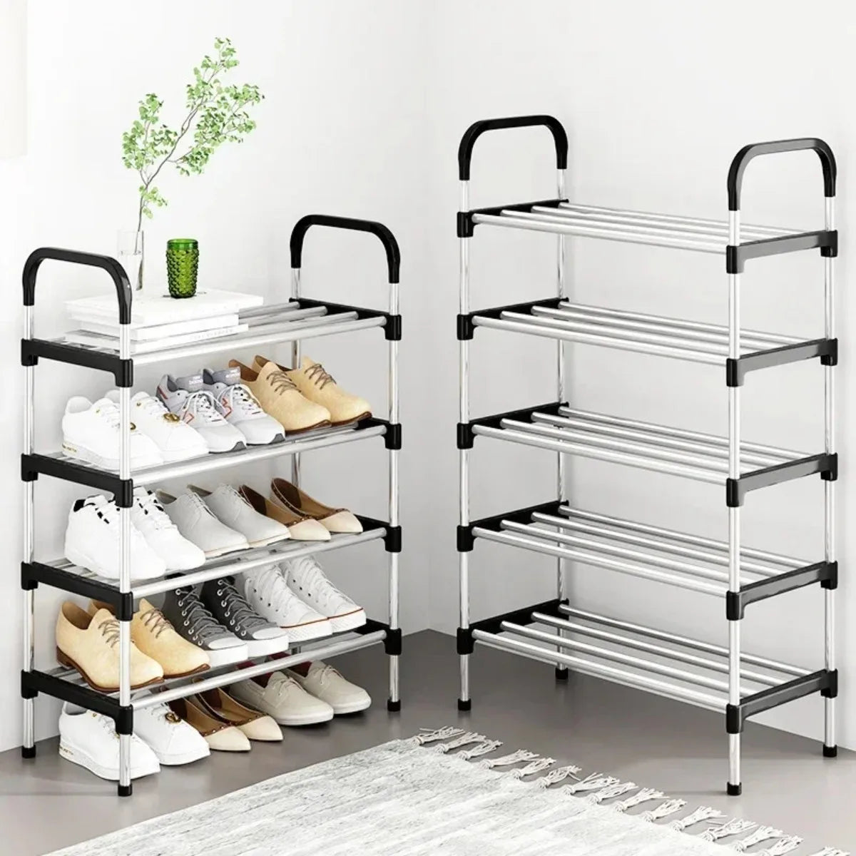 Multi-Layer Dustproof Shoe Rack – Space-Saving Storage Cabinet for Living Room