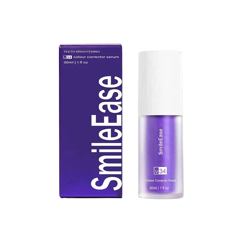 V34 SmileKit Purple Whitening Toothpaste – Stain Removal & Teeth Brightening Care (30ml)