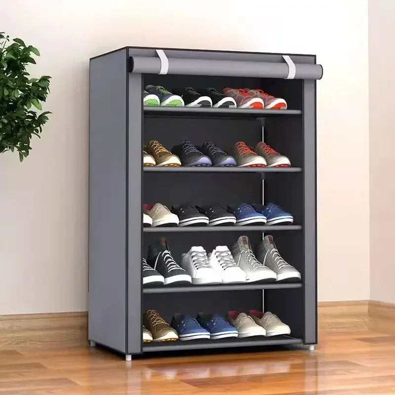 Dustproof Shoe Storage Rack Organizer – Multilayer Nonwoven Cabinet for Space-Saving Home Storage