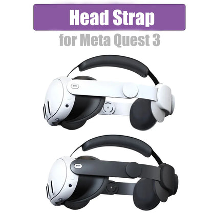  Replaceable Head Strap for Meta Quest 3 VR Headset – Adjustable Comfort Accessory