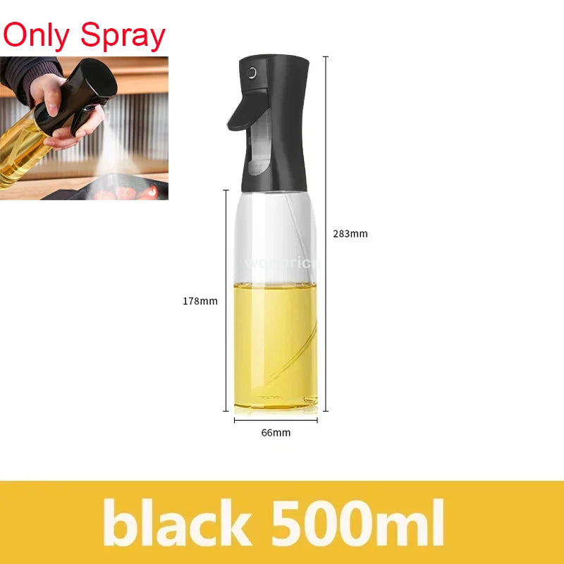 2-in-1 Olive Oil Spray Dispenser – Comfortable Handle for Barbecue, Air Frying, Oven, and Camping