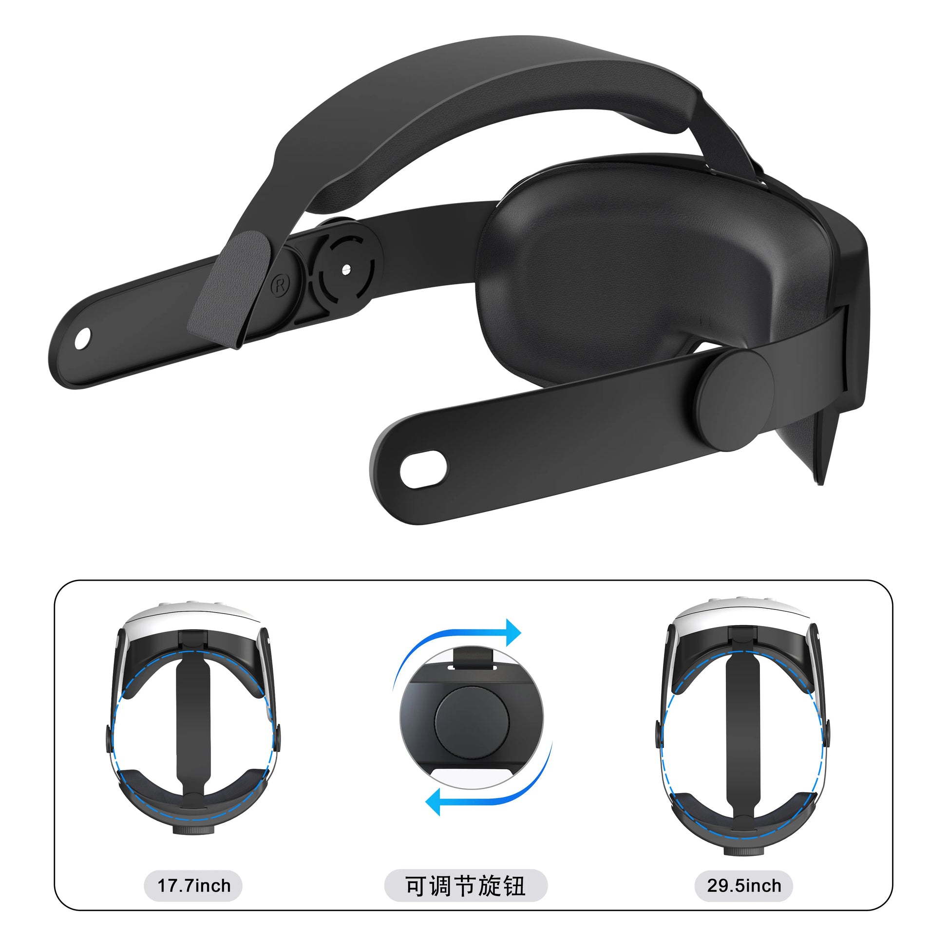  Replaceable Head Strap for Meta Quest 3 VR Headset – Adjustable Comfort Accessory