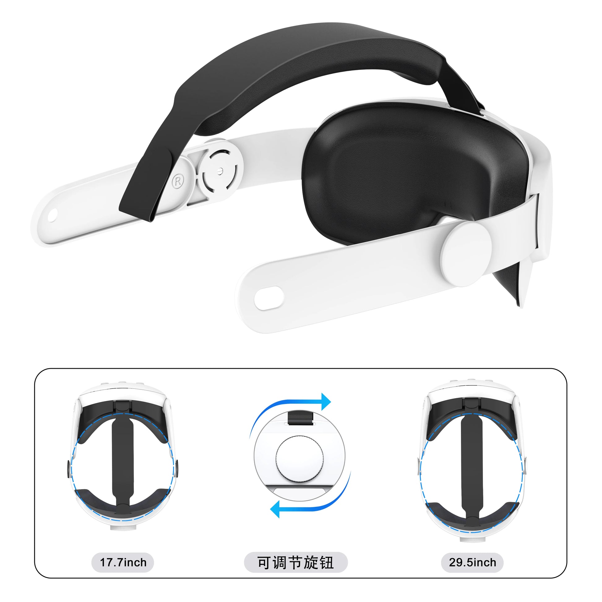  Replaceable Head Strap for Meta Quest 3 VR Headset – Adjustable Comfort Accessory