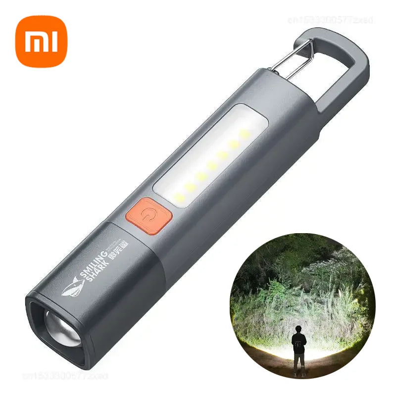 Xiaomi Portable Outdoor Flashlight – High Brightness, Variable Focus, and Side Floodlight