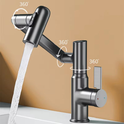 Digital Display LED Basin Faucet – 360° Rotating Multi-Function Hot & Cold Water Sink Mixer