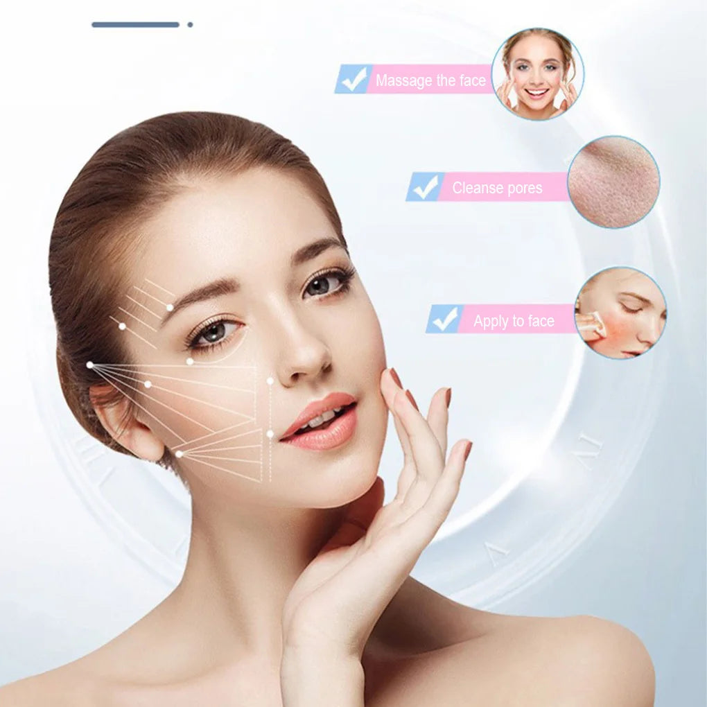 Facial Ice Cube Mold – Silicone Freezing Beauty Massager for Reducing Swelling and Hydrating Skin