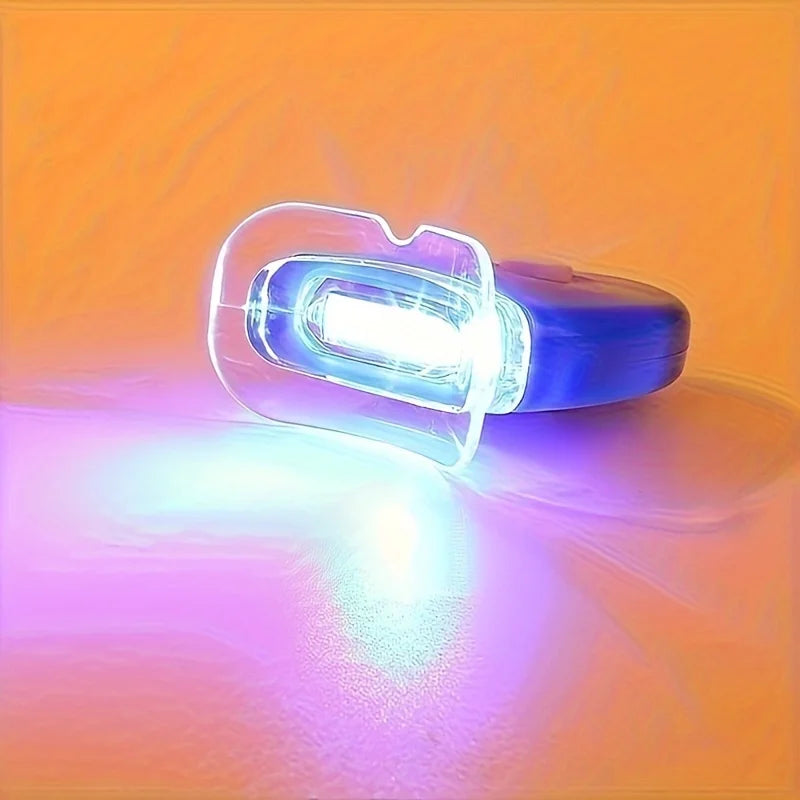 LED Blue Light Teeth Whitening Kit – Cold Light for Home Use, Wireless & Easy Application