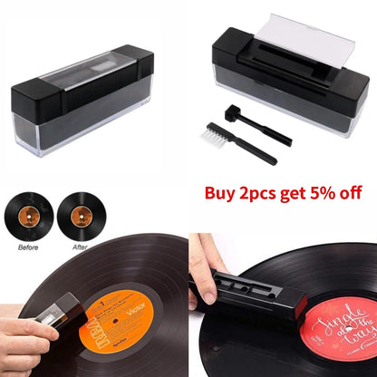 Anti-Static Vinyl Record Cleaner Set – Dust Remover Brush for Phonograph Turntable LP Cleaning Kit