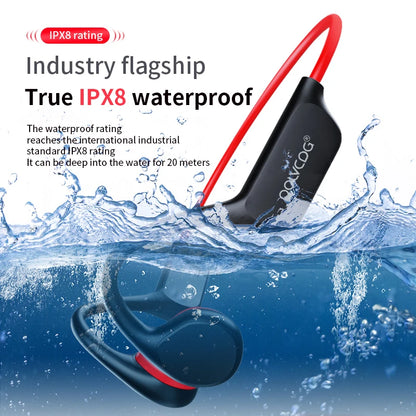 Bone Conduction Headset IPX8 – 32GB Bluetooth 5.3 Wireless Swimming Headset with Microphone