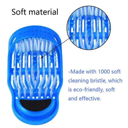 Foot Washing Tool for Effortless Clean Feet – Suction Cup Slippers for Exfoliating and Rubbing