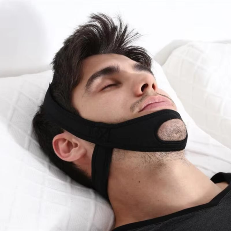 Neoprene Anti-Snore Chin Strap Belt – Adjustable Sleep Support for Apnea Relief