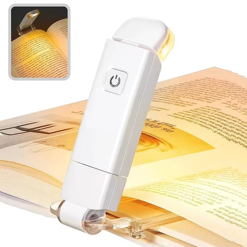 Portable Rechargeable Book Lamp – Flexible Clip-On LED Light with 3 Brightness Levels