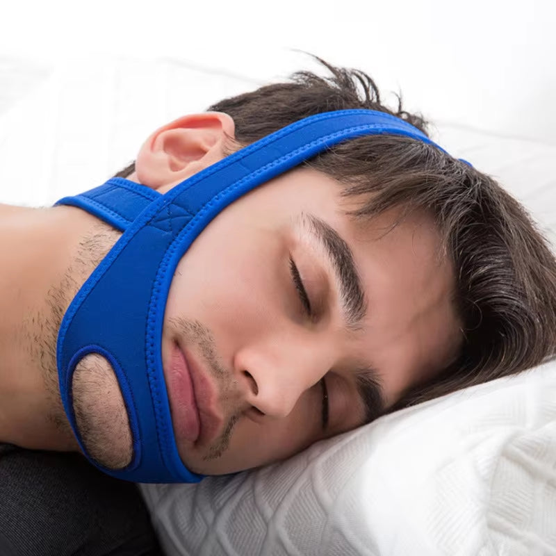 Neoprene Anti-Snore Chin Strap Belt – Adjustable Sleep Support for Apnea Relief