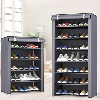 Dustproof Shoe Storage Rack Organizer – Multilayer Nonwoven Cabinet for Space-Saving Home Storage